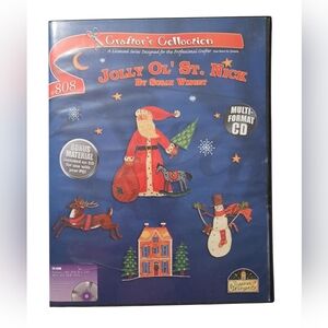 OESD JOLLY OL' ST. NICK Embroidery Designs CD Rom Susan Winget #808